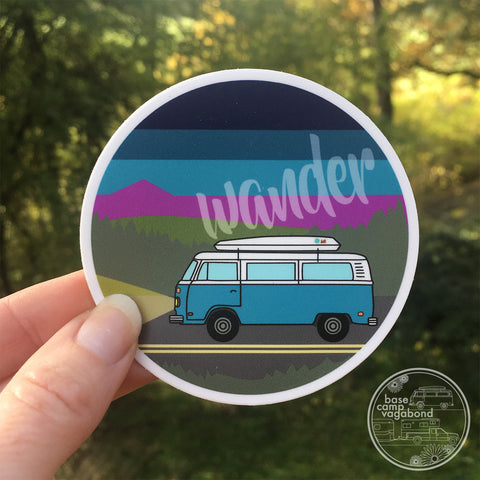 VW Bus Wander Sticker