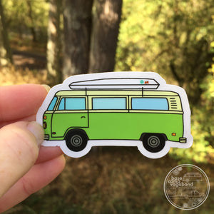 Green VW Bus sticker